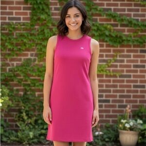 Lacoste Vibrant Pink Sleeveless Dress